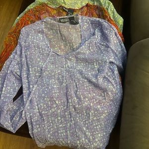 New York sheer shirts large run M